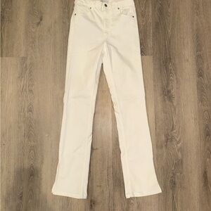 Zara White Straight Leg Jeans